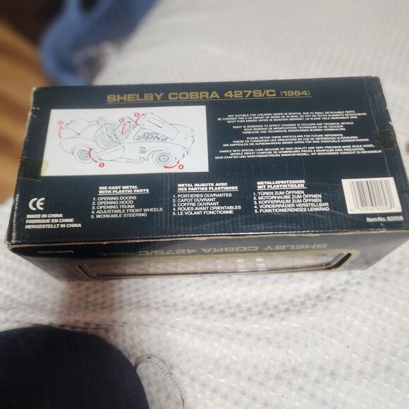 ROAD TOUGH COLLECTION NIB SHELBA COBRA 427S/C DIE CAST COLLECTIBLE EDITION - Picture 6 of 7